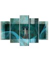Wall painting for a modern living room - Mysterious window | FEEBY