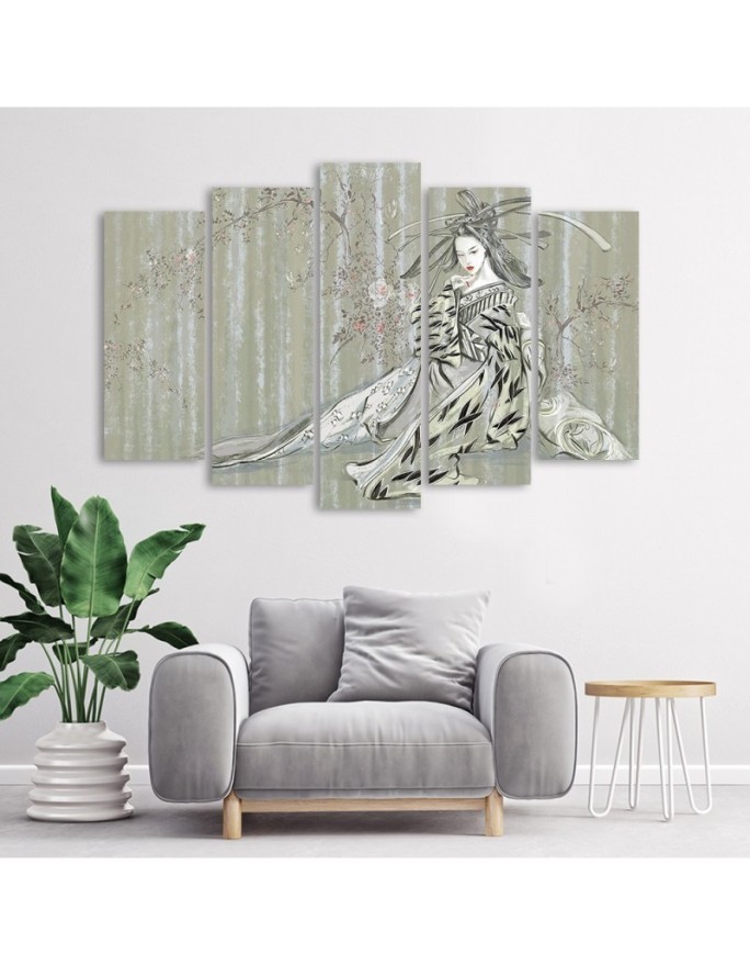 Canvas painting - Japanese geisha oriental | FEEBY