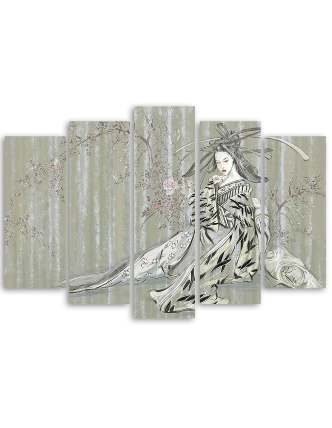 Canvas painting - Japanese geisha oriental | FEEBY