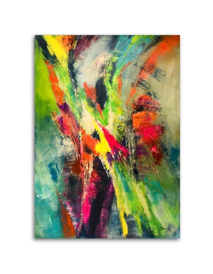 Canvas prints for your new home - Colourful abstraction youthful | FEEBY