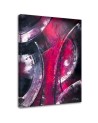 Canvas painting for bedroom - Abstract silver circles | FEEBY