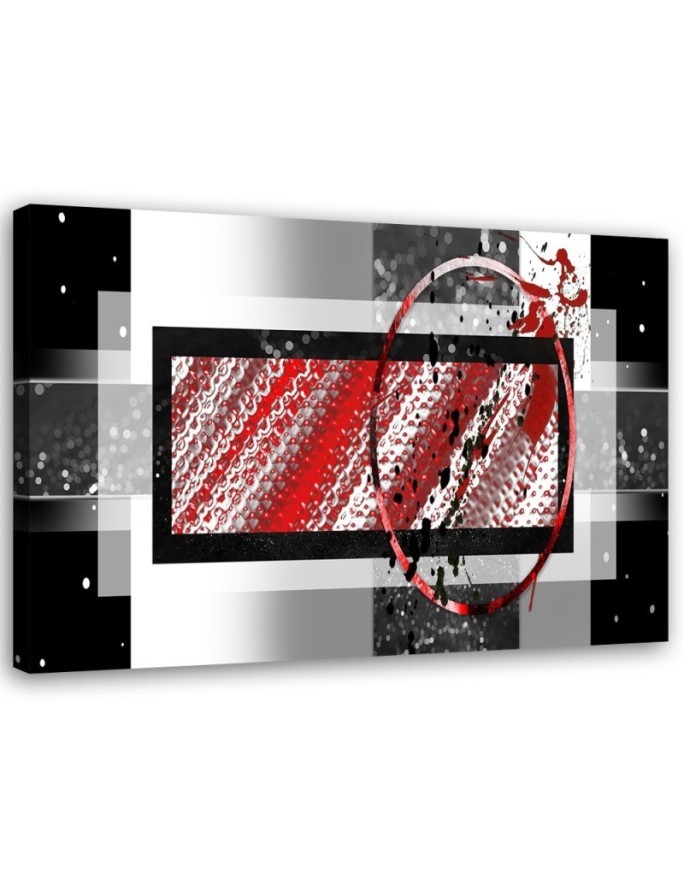 Wall art decoration on canvas - Geometric abstraction | FEEBY