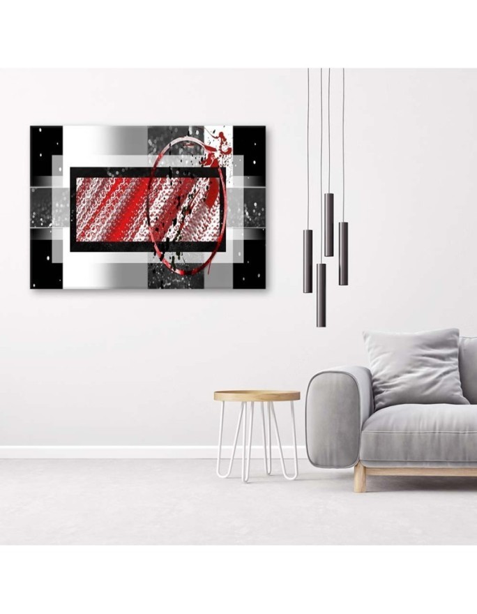 Wall art decoration on canvas - Geometric abstraction | FEEBY