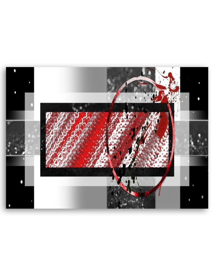 Wall art decoration on canvas - Geometric abstraction | FEEBY