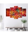 Decorative Canvas painting modern - Coloured lights abstract | FEEBY