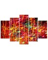 Decorative Canvas painting modern - Coloured lights abstract | FEEBY