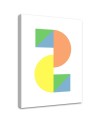 Wall art painting for children's room - Colourful geometric figures | FEEBY
