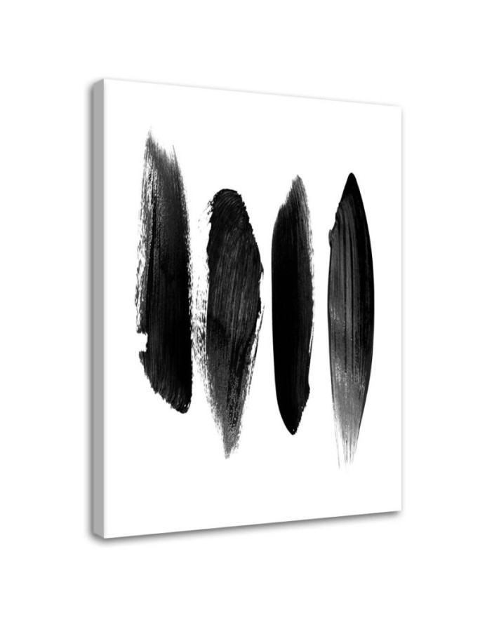 Canvas prints modern - Abstraction black stripes - for living room, office | FEEBY