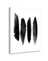 Canvas prints modern - Abstraction black stripes - for living room, office | FEEBY