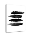 Canvas prints art deco - Abstraction black stripes - for living room, office | FEEBY