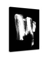 Canvas painting for living room - black and white abstraction | FEEBY
