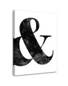Modern Canvas painting for wall - Symbol & on white background | FEEBY