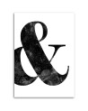 Modern Canvas painting for wall - Symbol & on white background | FEEBY
