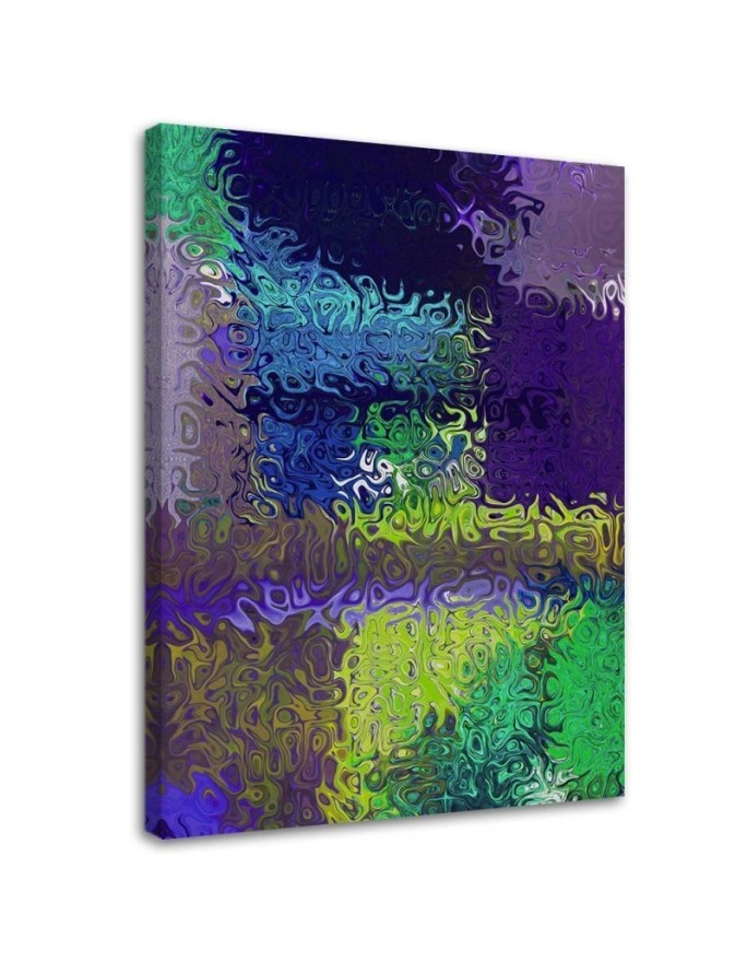 Canvas prints canvas print - Violet glass illusion abstract | FEEBY