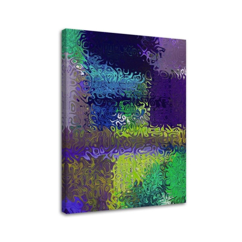 Canvas prints canvas print - Violet glass illusion abstract | FEEBY