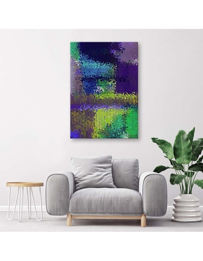 Canvas prints canvas print - Violet glass illusion abstract | FEEBY