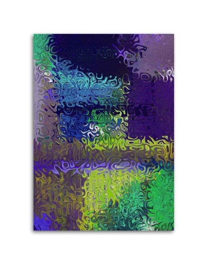 Canvas prints canvas print - Violet glass illusion abstract | FEEBY
