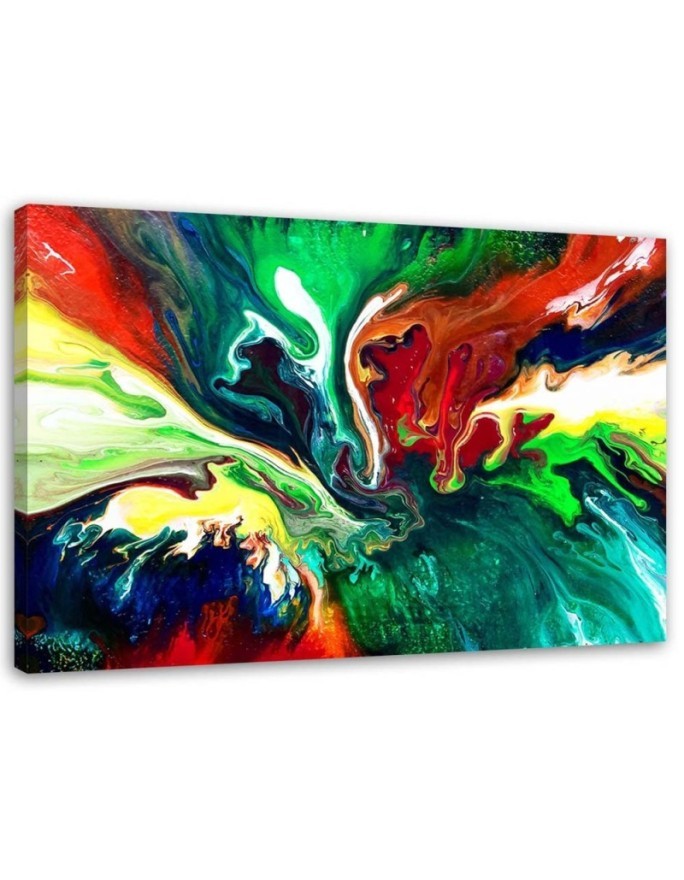 Canvas prints decoration for living room, office - Colourful liquid abstraction | FEEBY