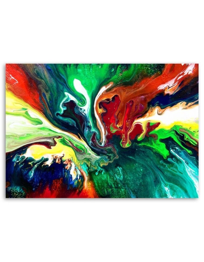 Canvas prints decoration for living room, office - Colourful liquid abstraction | FEEBY
