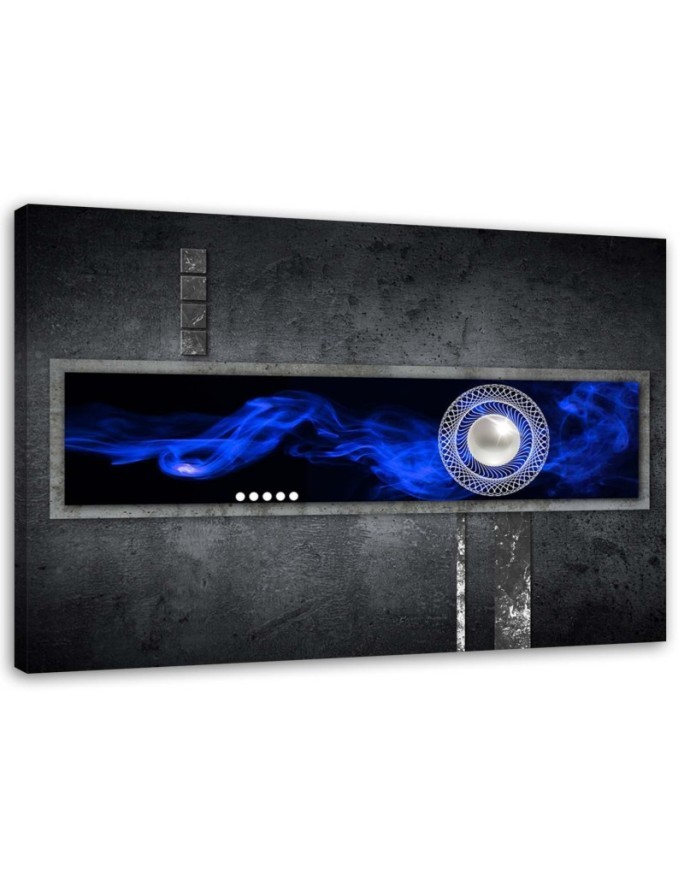 Canvas print - Cobalt abstraction with pearl | FEEBY