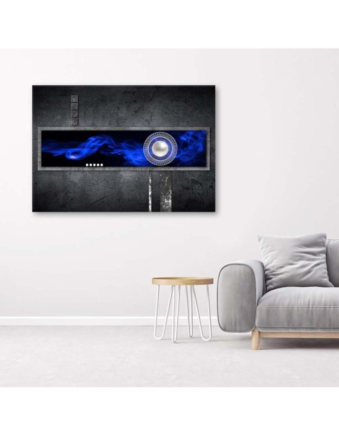 Canvas print - Cobalt abstraction with pearl | FEEBY