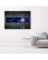 Canvas print - Cobalt abstraction with pearl | FEEBY