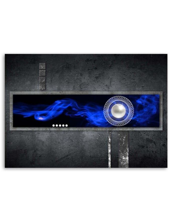Canvas print - Cobalt abstraction with pearl | FEEBY