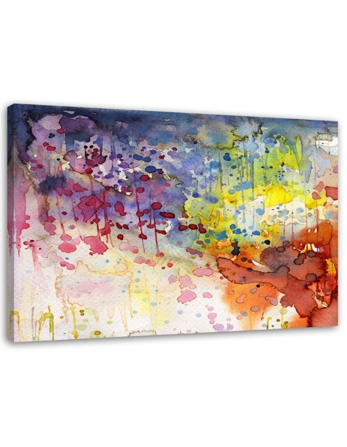 Colourful abstraction - modern canvas print painting | FEEBY