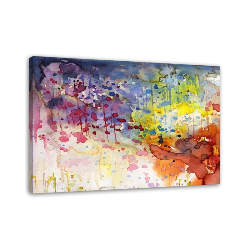 Colourful abstraction - modern canvas print painting | FEEBY