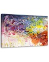 Colourful abstraction - modern canvas print painting | FEEBY
