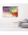 Colourful abstraction - modern canvas print painting | FEEBY