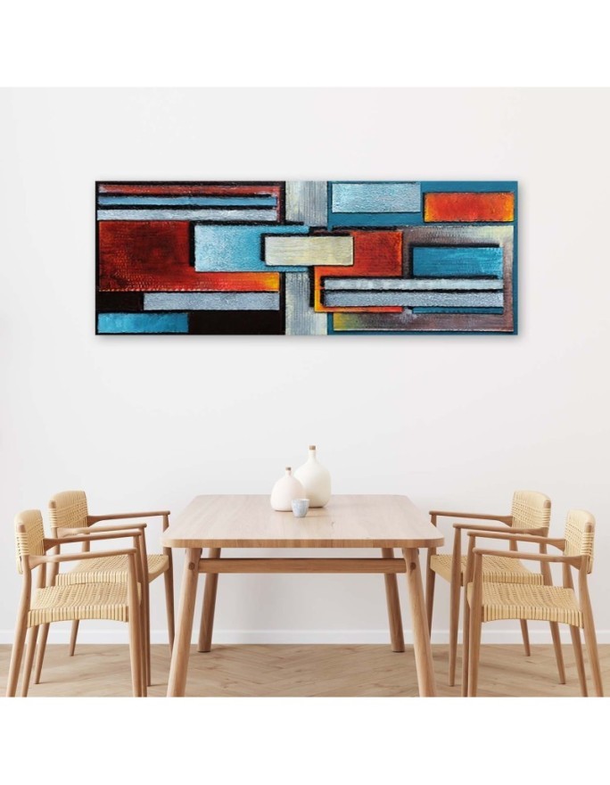 Canvas prints for teen room - Abstract composition of rectangles | FEEBY