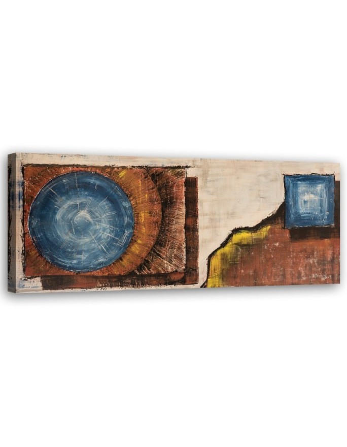 Canvas wall art decoration - Abstraction Blue circle | FEEBY
