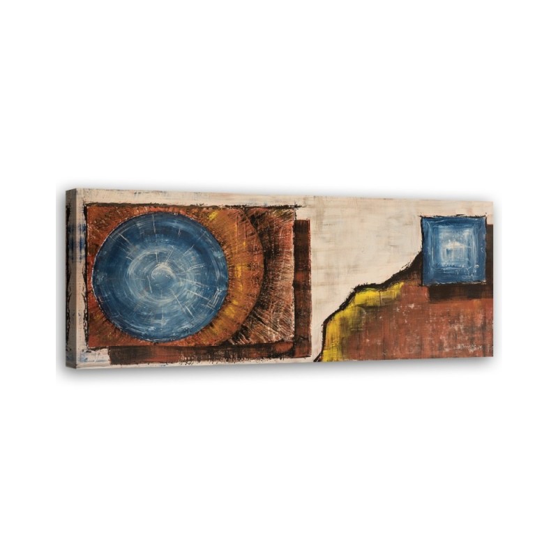Canvas wall art decoration - Abstraction Blue circle | FEEBY