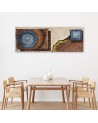 Canvas wall art decoration - Abstraction Blue circle | FEEBY