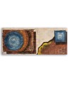 Canvas wall art decoration - Abstraction Blue circle | FEEBY