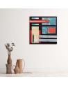 Modern Canvas painting for living room for wall - Turquoise abstraction | FEEBY