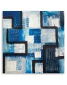 Blue abstraction - canvas painting for teenager's room | FEEBY