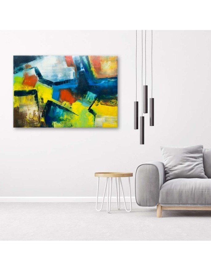 Wall art decoration modern Abstraction multicolour | FEEBY