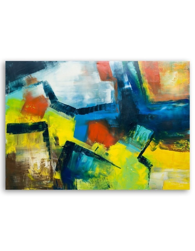 Wall art decoration modern Abstraction multicolour | FEEBY
