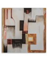 Abstract 3D shapes - trendy wall art painting for living room | FEEBY
