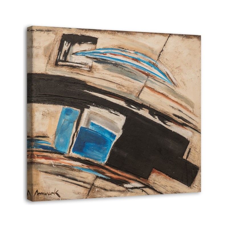 Fashionable wall art painting for living room - Paint smudge abstraction | FEEBY