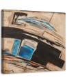 Fashionable wall art painting for living room - Paint smudge abstraction | FEEBY