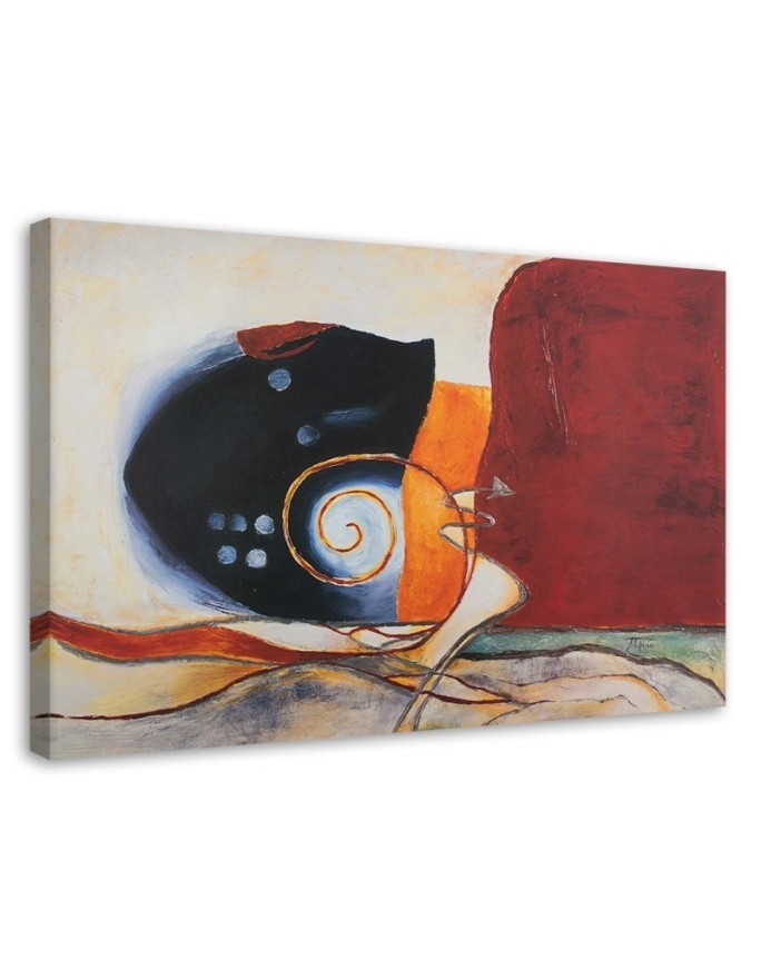 Canvas painting for living room - Sea shell abstract | FEEBY