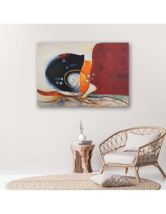 Canvas painting for living room - Sea shell abstract | FEEBY