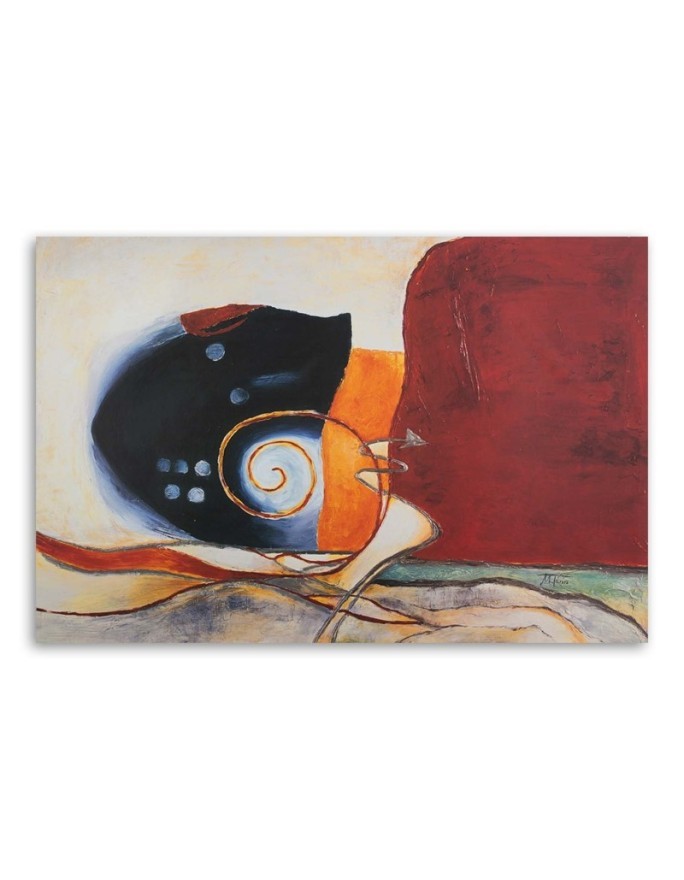 Canvas painting for living room - Sea shell abstract | FEEBY