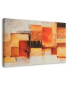 Modern Canvas painting - Geometric abstract in warm colours | FEEBY