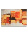 Modern Canvas painting - Geometric abstract in warm colours | FEEBY