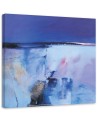 Canvas prints - Watercolour blue landscape - for living room wall | FEEBY