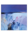 Canvas prints - Watercolour blue landscape - for living room wall | FEEBY